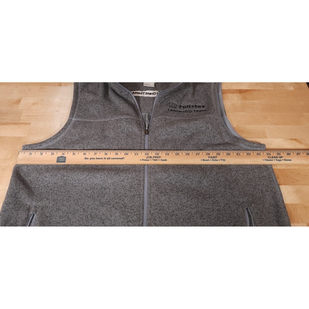 The North Face Sweater Fleece Vest Heather Gray NF0A47FA NEW Grant Thornton - Picture 8 of 9